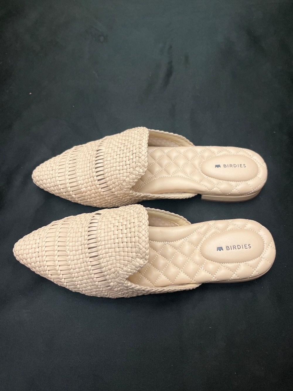Brand New Birdies Brand Goldfinch Woven Slides. Sz. 9 - Picture 2 of 10